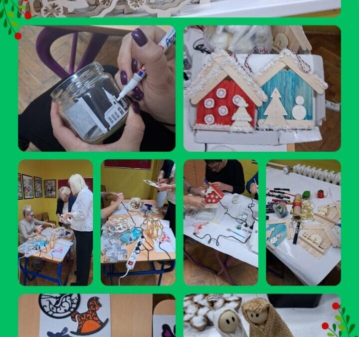 Radionica izrade božićnih ukrasa učeničke zadruge “Šećerko”